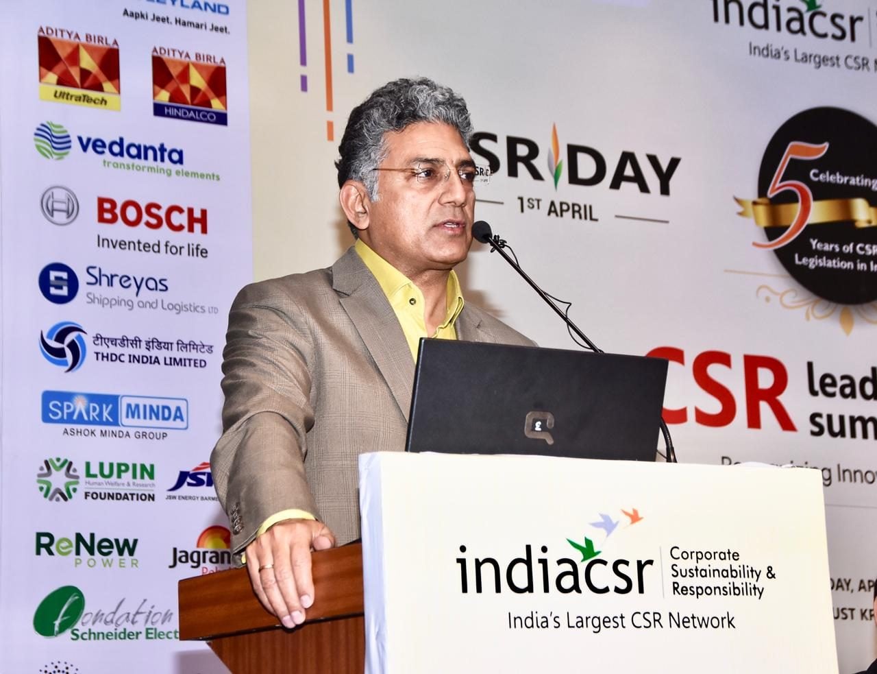 Speaking at India CSR Day
