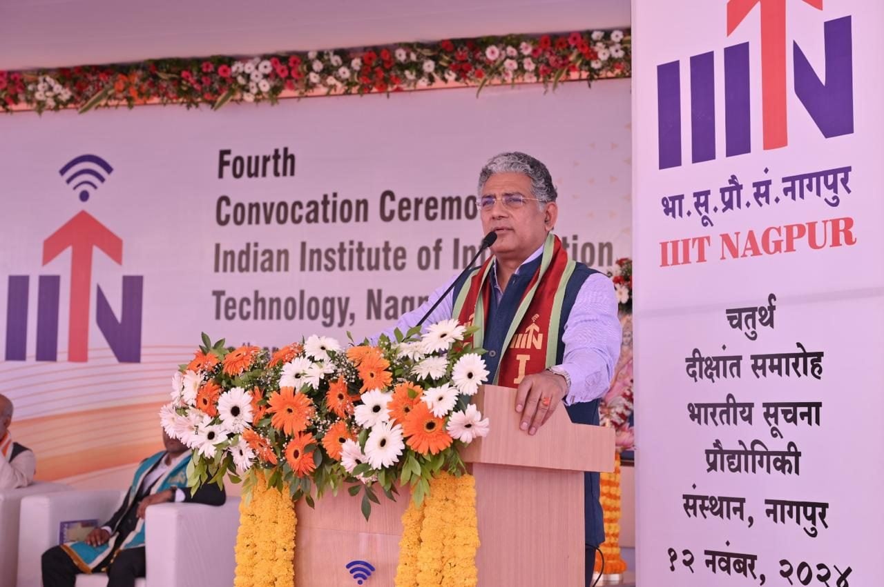 On the dais, IIIT Nagpur convocation