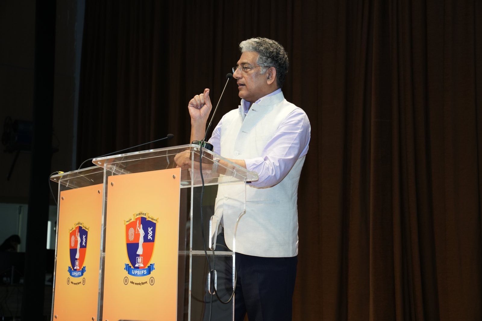 Addressing an audience
